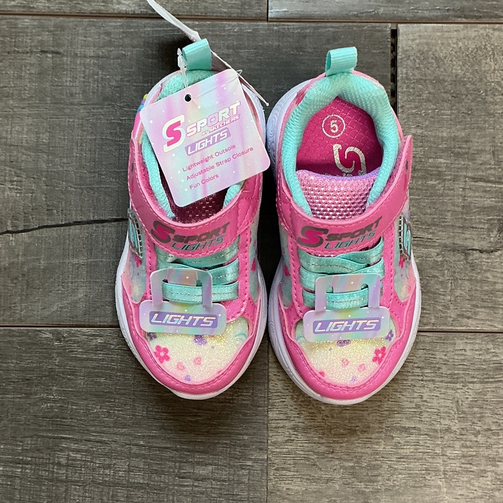 Skechers Kids Sneakers - Pink and Aqua